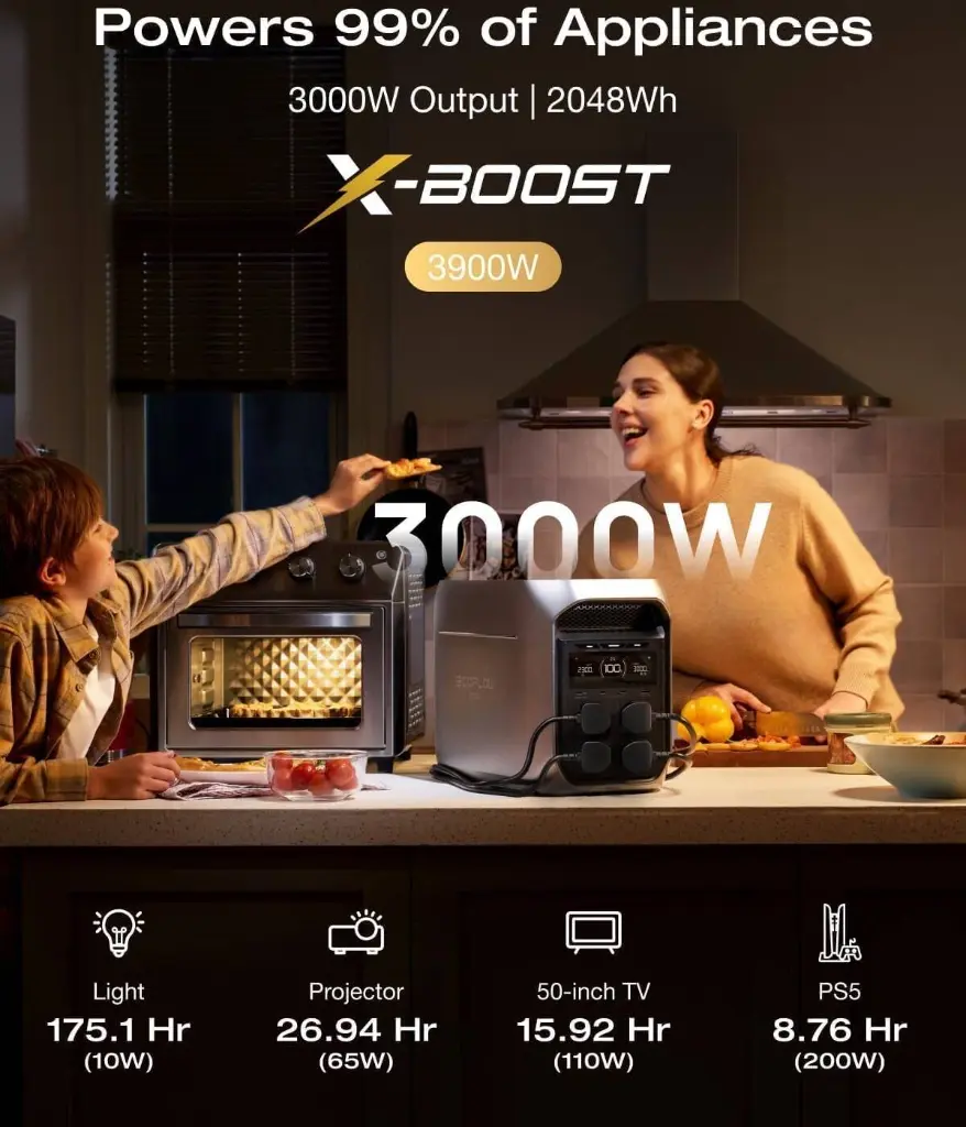 EcoFlow Delta 3 Max Plus 3000w 2048Wh Portable Power Station EF-DL3-MP EFD3MP-UK-CBOX — photo 3