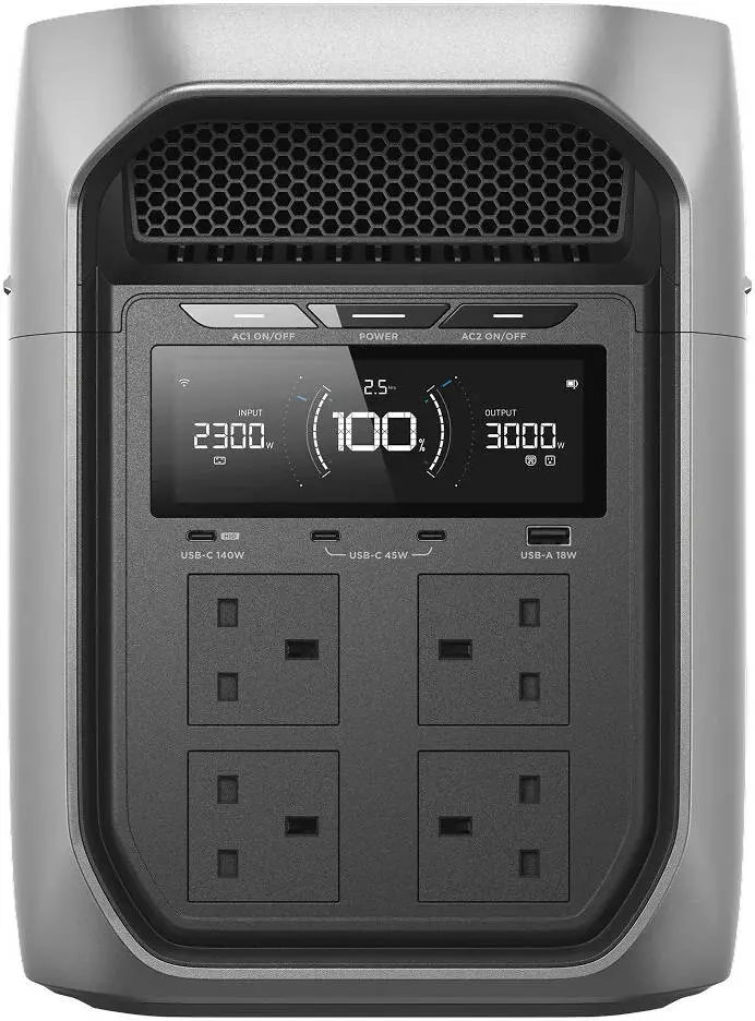 EcoFlow Delta 3 Max Plus 3000w 2048Wh Portable Power Station EF-DL3-MP EFD3MP-UK-CBOX — photo 2