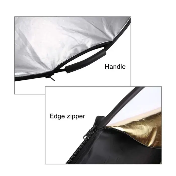 PhotoTech 5 IN 1 Reflector with 2 handel 107cm PTR5-107 — photo 2