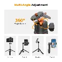 K&F Concept MS-11 3in1 Mini Tripod With Phone Holder, GoPro Adapter & Bluetooth Remote — photo 3
