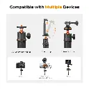K&F Concept MS-11 3in1 Mini Tripod With Phone Holder, GoPro Adapter & Bluetooth Remote — photo 4