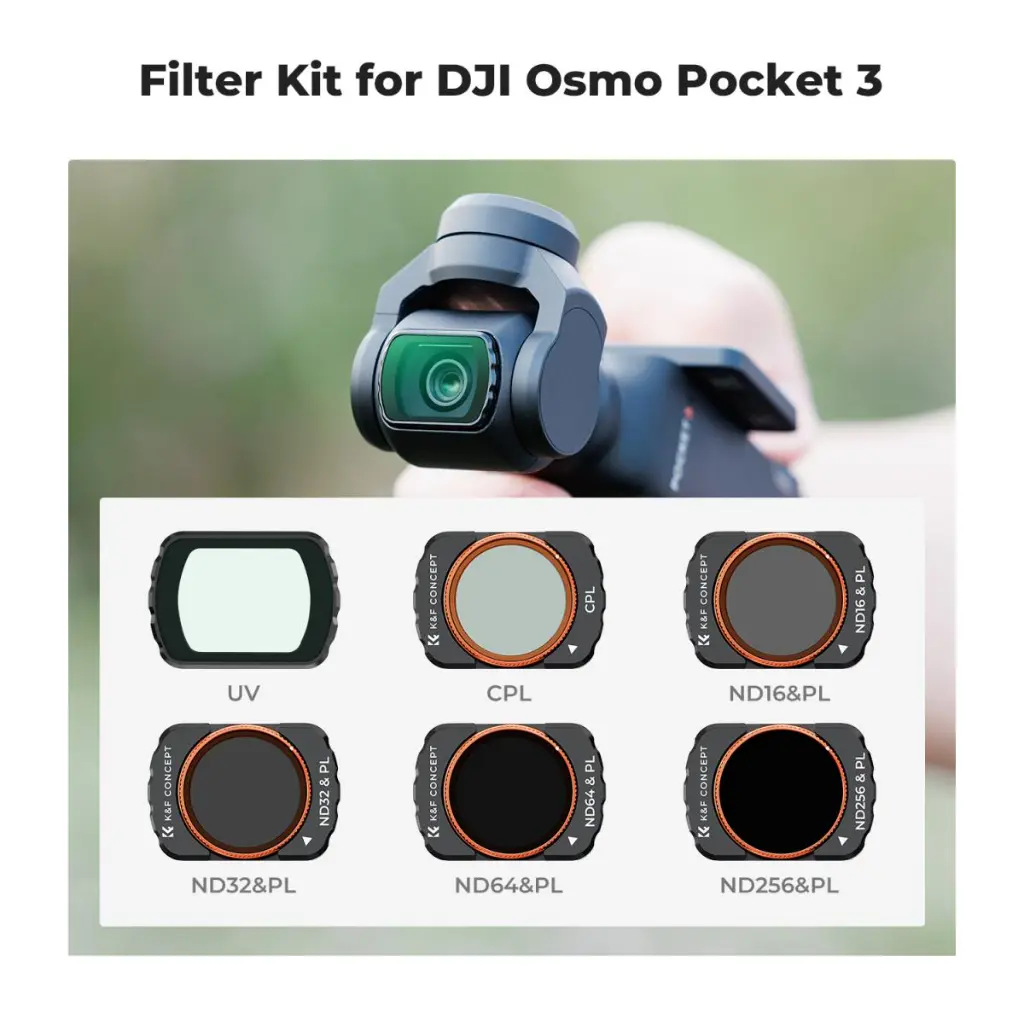 K&F Concept Nano-X Series UV+CPL+ND16 /PL+ND32/PL+ND64/PL+ND256/PL Six Filter Set for — photo 2