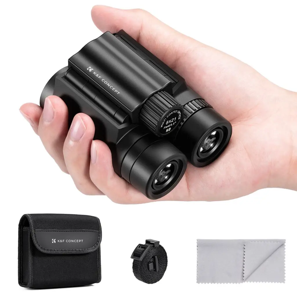 K&F Concept 8x21 Compact Binoculars for Kids and Adults, with BAK4 Prism, FMC Lens, IP65 — photo 1