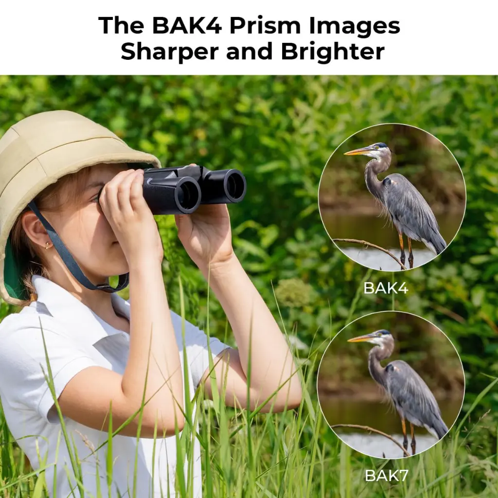 K&F Concept 10x25 Compact Binoculars for Kids and Adults, with BAK4 Prism, FMC Lens, IP65 — photo 2