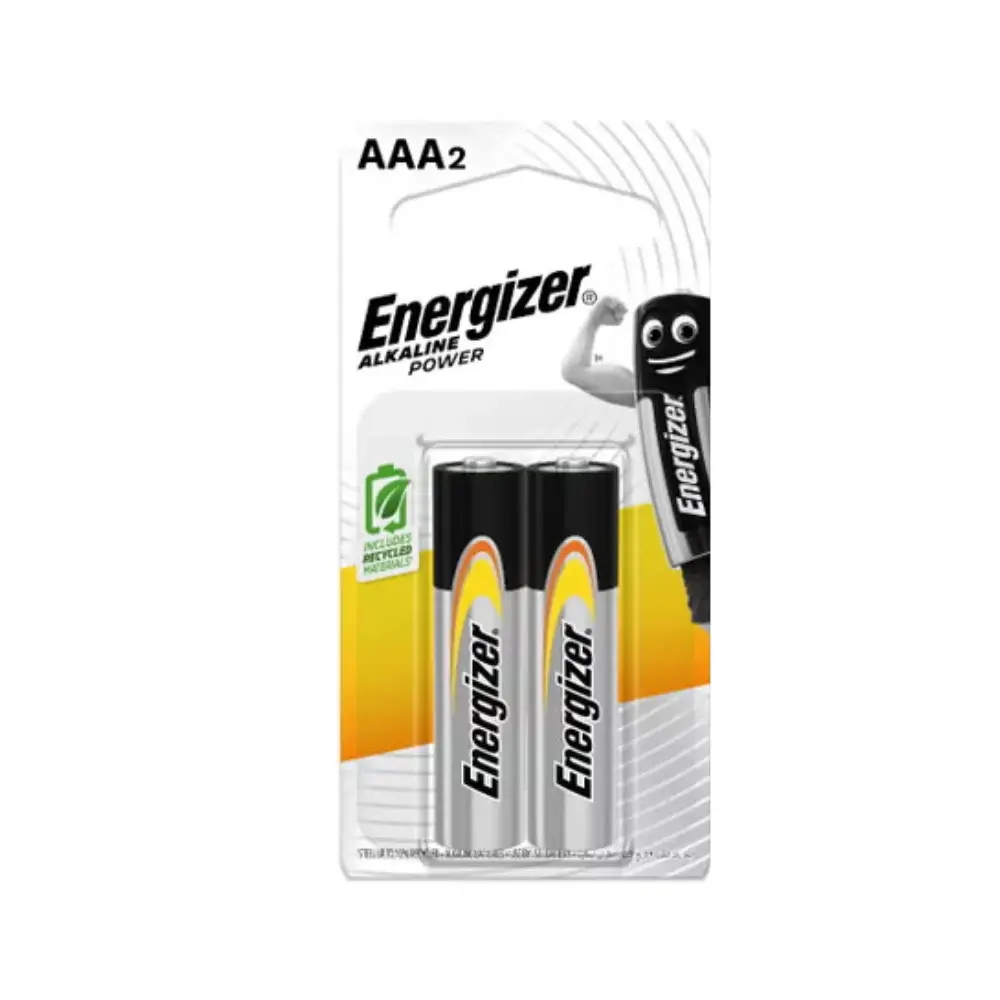 Energizer Alkaline Power LR03 1.5V AAA Battries Pack of 2 — photo 2