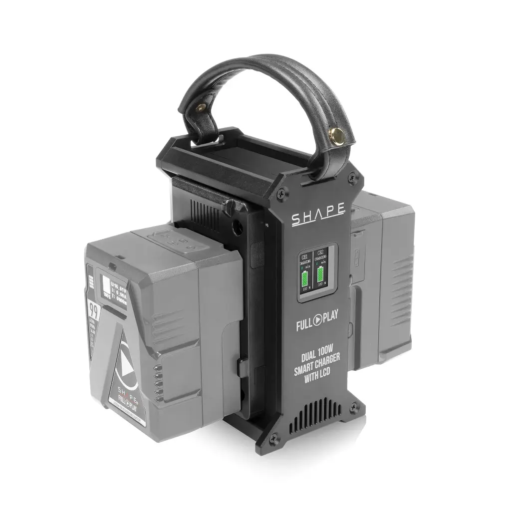 shape-full-play-dual-v-mount-100w-fast-charger-with-lcd-pre-order-585903.webp