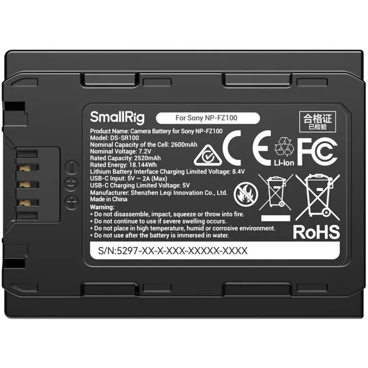 SmallRig Camera Battery for Sony NP-FZ100 5297 — photo 1