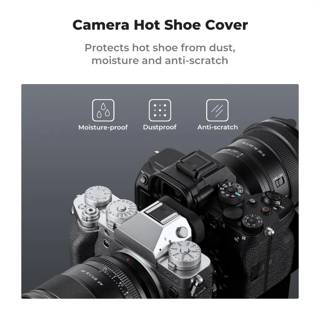 K&F Concept Camera Hot Shoe Cover 6-Pack + Cleaning Cloth — photo 1