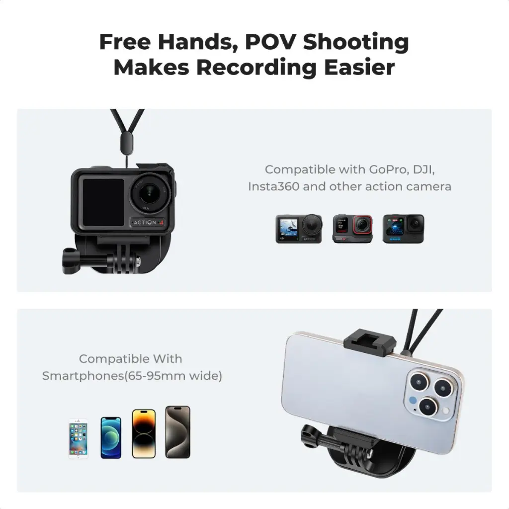 K&F Concept Magnetic Action Camera Chest/Neck Mount (GoPro & DJI Osmo Action) — photo 4