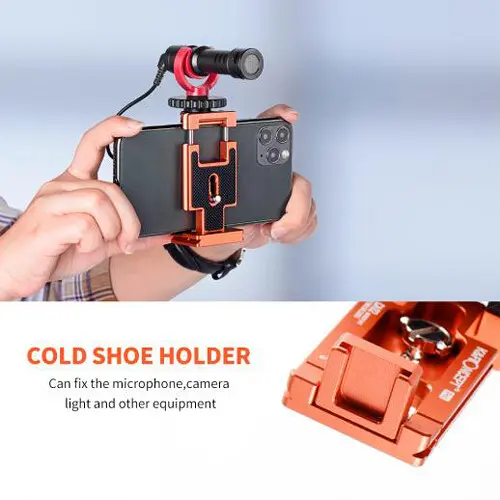 K&F Concept CA02 Aluminium 2-in-1 Quick Release Plate (Orange) — photo 4