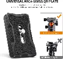 K&F Concept Aluminium Quick Release Plate 1/4in, Arca-Swiss (Single) — photo 2