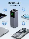 UGREEN Nexode Power Bank 25000mAh 200W with Smart Digital Display, Gray — photo 3