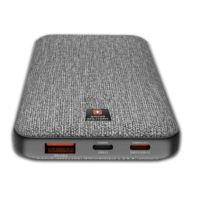 Swiss Military Power Bank 10000mAh 2C1A with 20W PD Fast Charge Grey — photo 2