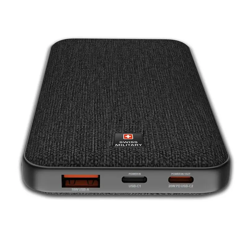 Swiss Military Power Bank 10000mAh 2C1A with 20W PD Fast Charge Black — photo 1