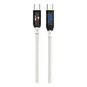 Swiss Military 100W USB-C To USB-C Braided Cable With LED 1M White SM-CB-CC100WLED-1M-WHI — photo 4