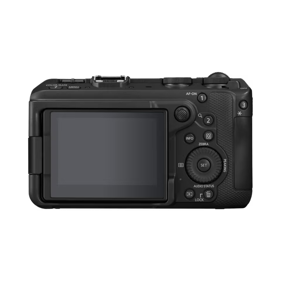 Back view — vari-angle screen