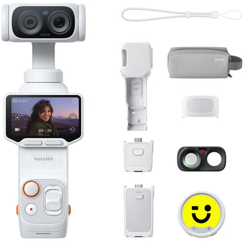 Insta360 Luna Ultra (Creator White) — white_creator_flatlay