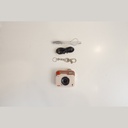 Promage Mini PC-50 in the box: camera, USB cable, wrist strap, keyring