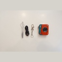 Promage Mini PC-50 in red with cable, strap and keyring