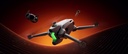 ANTIGRAVITY A1 drone with Antigravity Vision goggles, dramatic hero shot