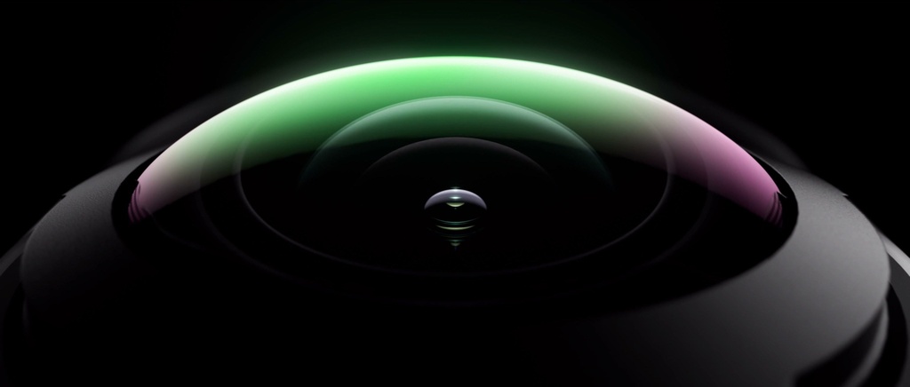 ANTIGRAVITY A1 360-degree camera lens close-up detail