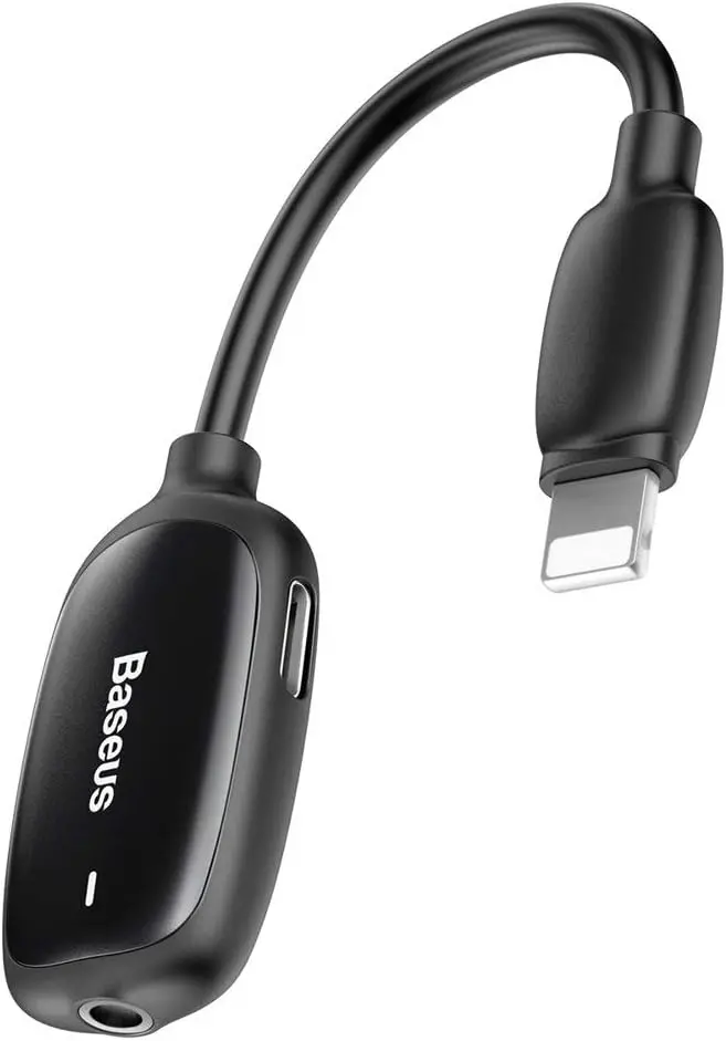 Baseus 3 in 1 iP Male to Dual iP and 3.5mm Female Adapter L51 CALL51-01 — photo 1