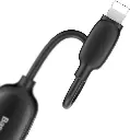 Baseus 3 in 1 iP Male to Dual iP and 3.5mm Female Adapter L51 CALL51-01 — photo 2