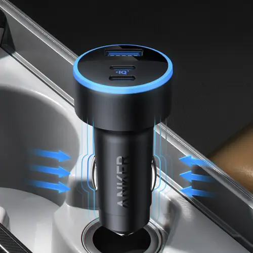 Anker 335 67w Car Charger With 2USB-C & 1USB-A Ports With USB-C Cable B2736H11 — photo 3