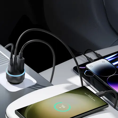Anker 335 67w Car Charger With 2USB-C & 1USB-A Ports With USB-C Cable B2736H11 — photo 4