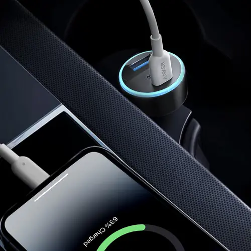 Anker 335 67w Car Charger With 2USB-C & 1USB-A Ports With USB-C Cable B2736H11 — photo 5
