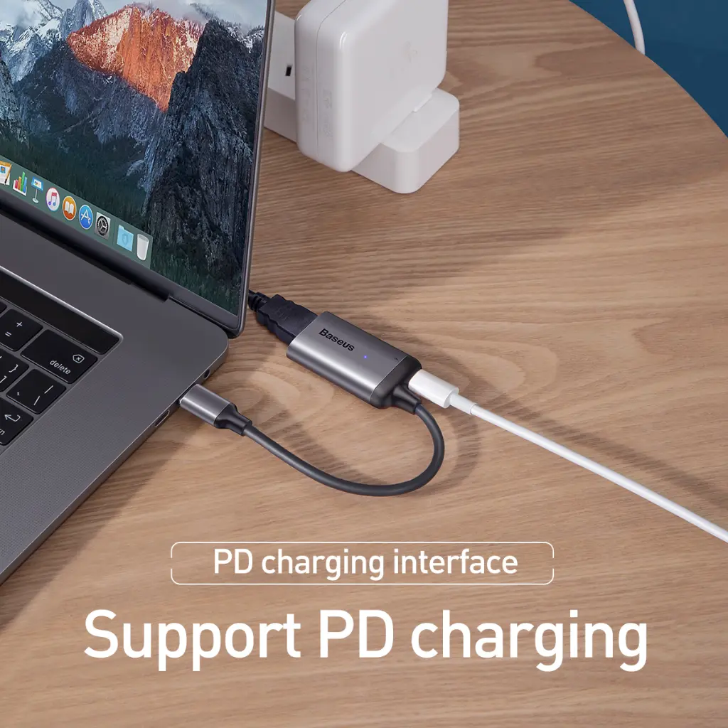 Baseus Enjoyment Series USB-C to Mini DisplayPort and PD CAHUB-Y0G — photo 3