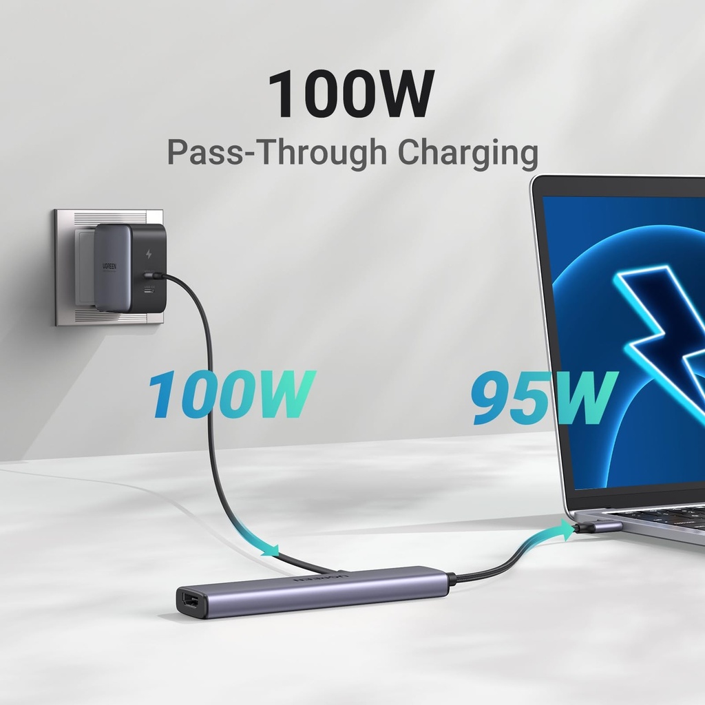 UGreen CM478 5-in-1 USB-C Multifunction Adapter 15495 — 3