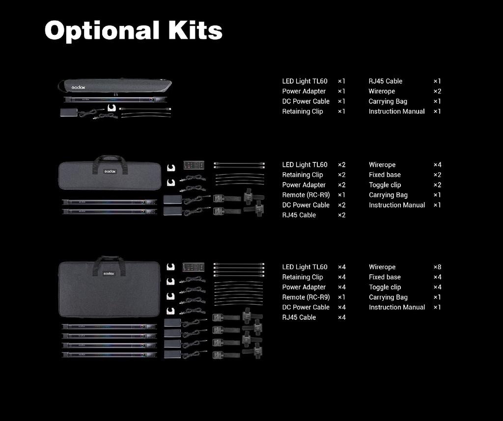 Godox TL60 RGB Tube Light 2-Light Kit — 1