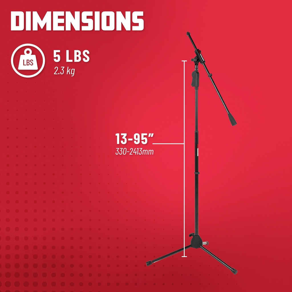 Gator Frameworks GFW-MIC-2110 Tripod Mic Stand — 4