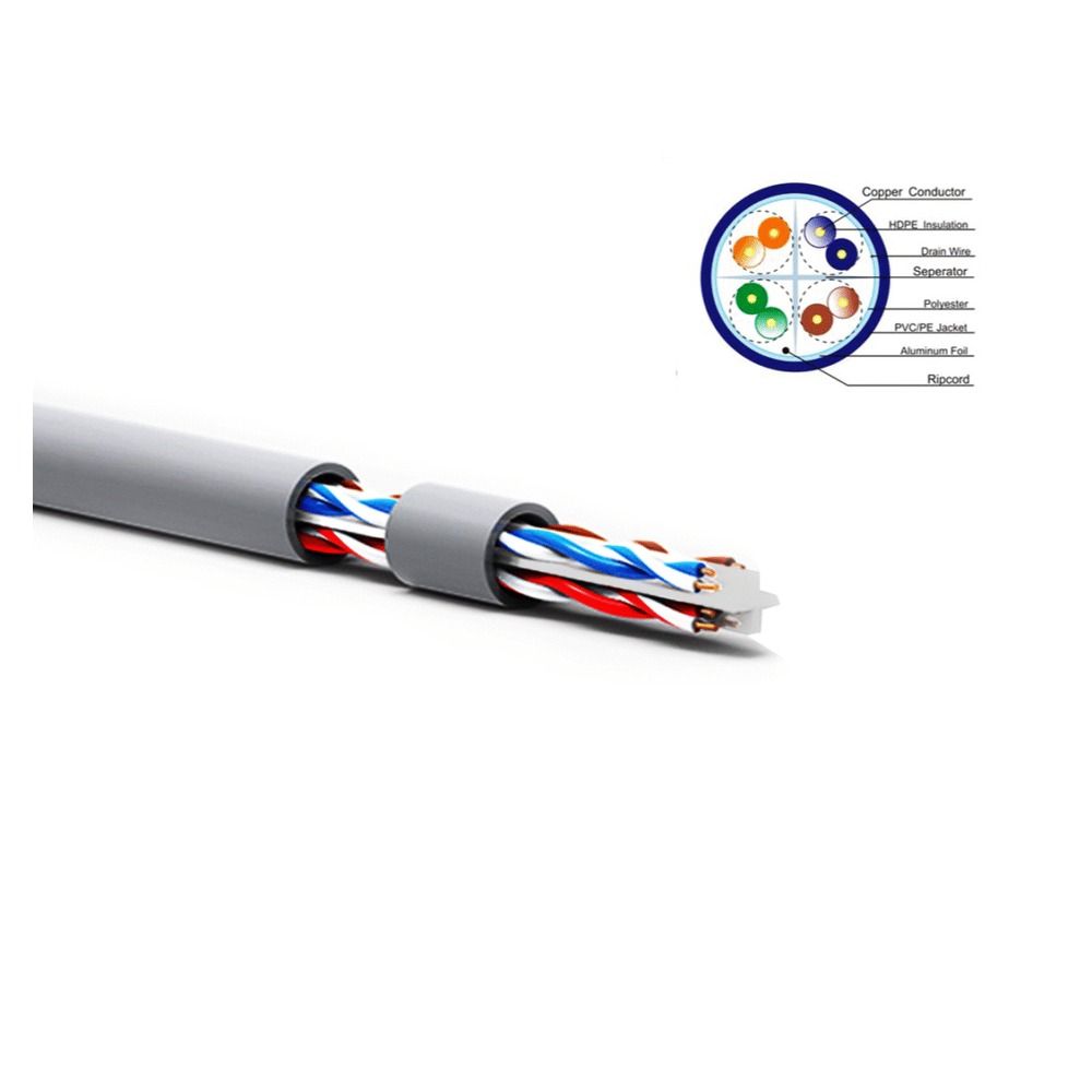 Genuine CAT6 UTP 23AWG Network Cable 100m Gray — 1