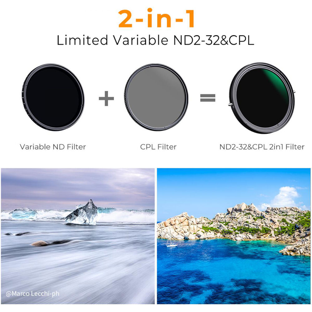 K&F Concept 77mm Nano-X CPL+ND2-32 Filter, Waterproof, W/O B — 1