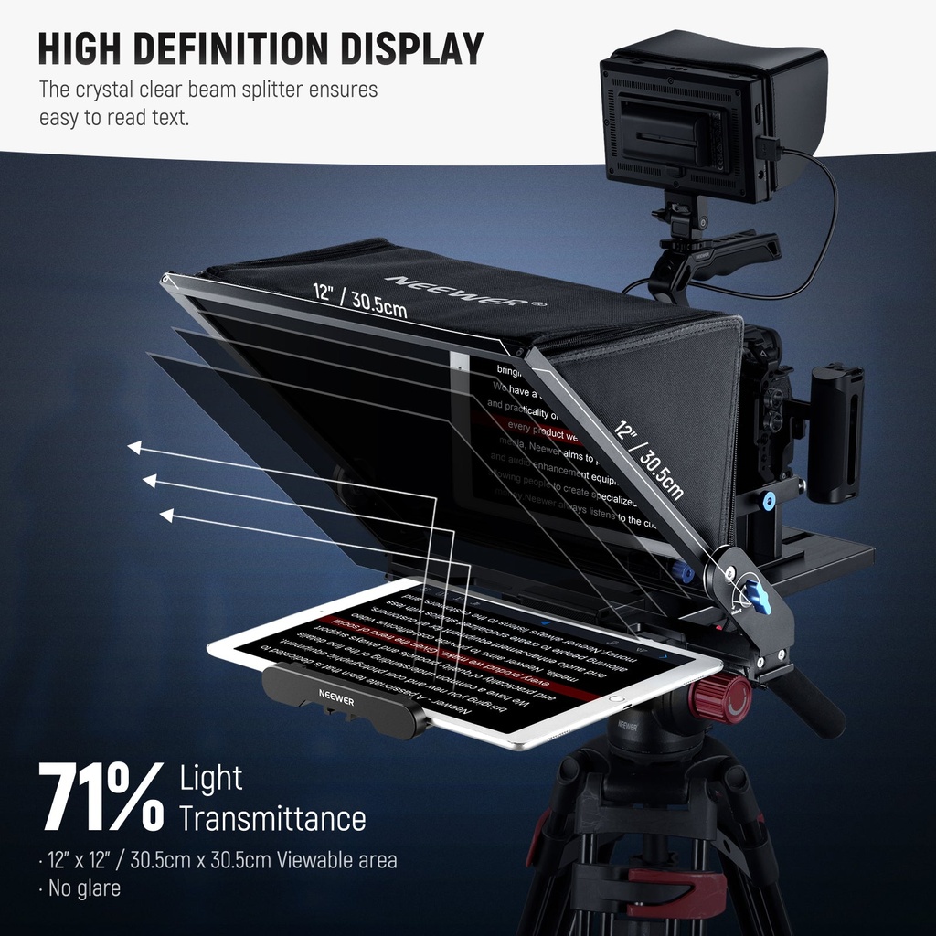 Neewer X17 II 17-Inch Aluminum Alloy Teleprompter — 1