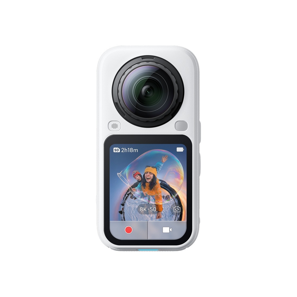 Insta360 X6 Essentials Bundle (Arctic White) — camera, front
