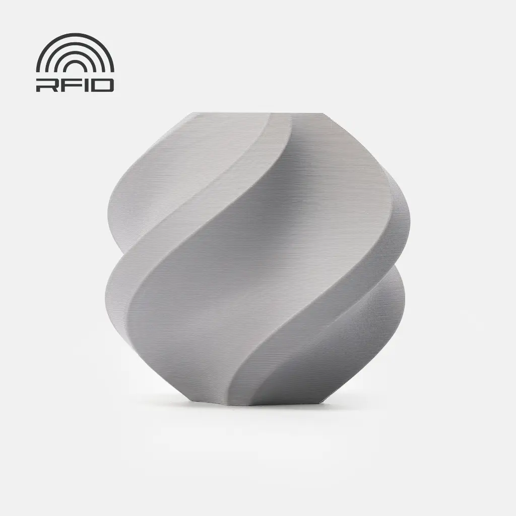 Bambu Lab 3D Printer Filament PLA Basic-Gray- with Bambu Reusable Spool — photo 2