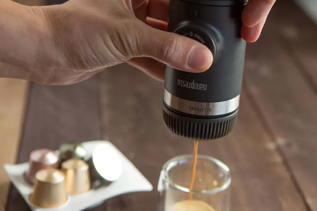 Wacaco Nanopresso Portable Espresso Maker with NS Adapter (Charcoal Black) — photo 3
