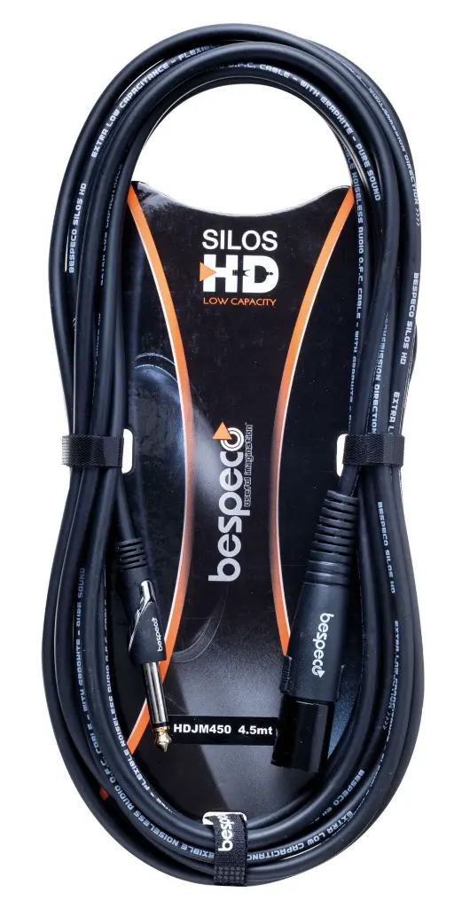 Bespeco XLRM to JK Audio Cable Black 4.5m HDJM450a — photo 2