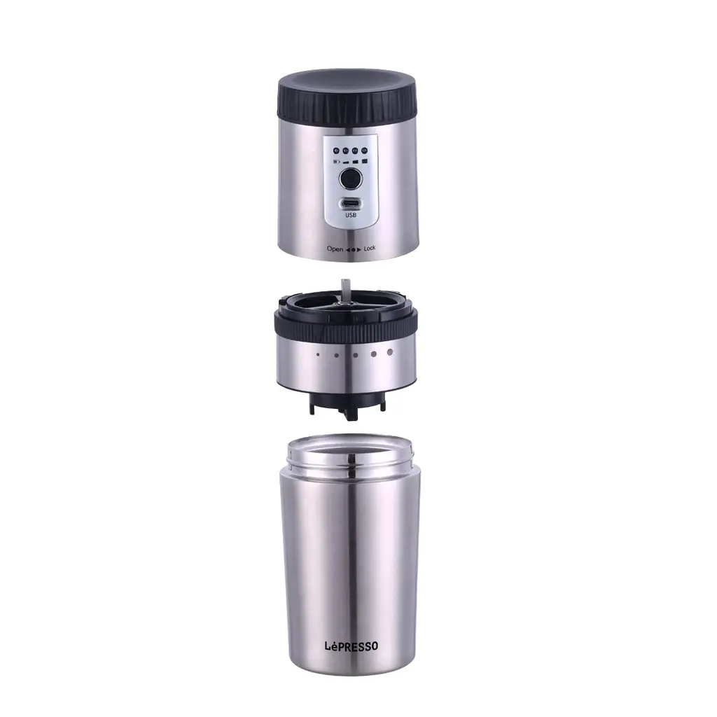 LePresso Portable Mug Burr Grinder Coffee Maker.webp