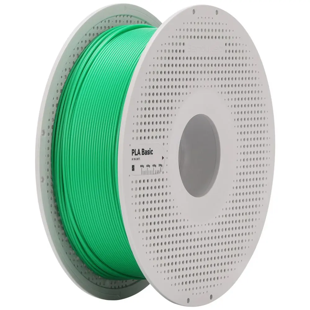 Bambu Lab 3D Printer Filament PLA Basic-Bambu Green- with Bambu Reusable Spool — photo 1