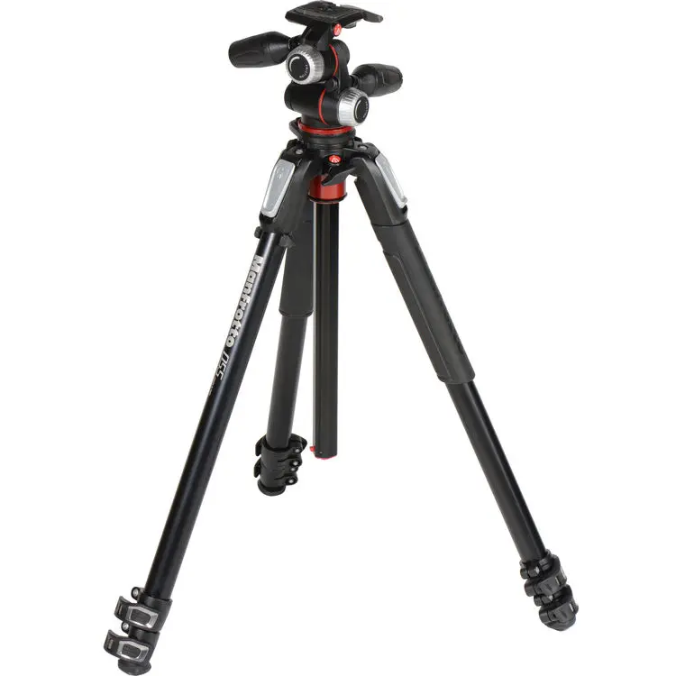 Manfrotto 055 Aluminium 3-Section Tripod Kit with X-PRO 3-Way Head (MK055XPRO3-3W) — photo 2