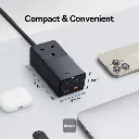 Baseus 65w GaN5 Pro PowerCombo PowerStrip with AC+2USB+2USB-C Black CCGAN65-1ACU — photo 1