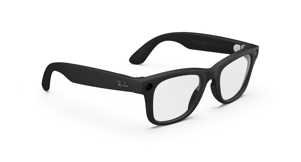 Ray-Ban Meta Wayfarer (Gen 2) AI Glasses Matte Black / Clear Lenses (53-22) — photo 4