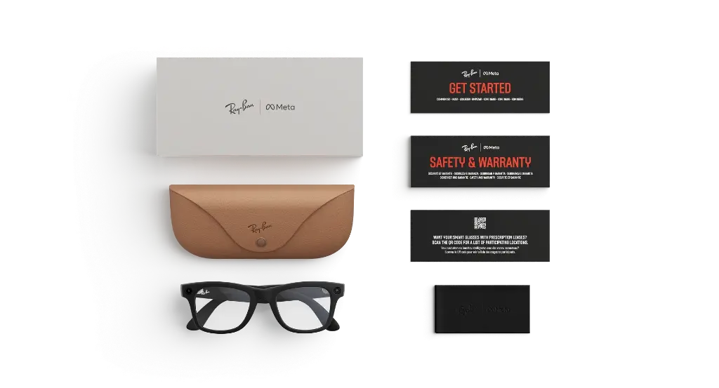 Ray-Ban Meta Wayfarer (Gen 2) AI Glasses Matte Black / Clear Lenses (53-22) — photo 5