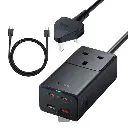 Baseus 65w GaN5 Pro PowerCombo PowerStrip with AC+2USB+2USB-C Black CCGAN65-1ACU — photo 1