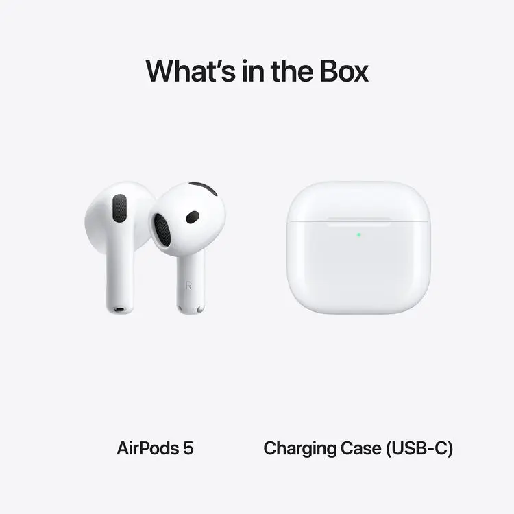 Apple AirPods 5 with Wireless Charging Case (USB-C), White