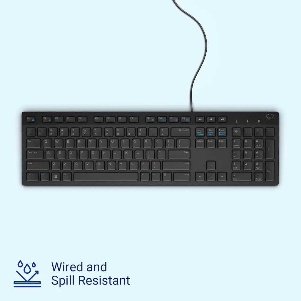 Dell KB216 Multimedia Wired USB Keyboard 580-ADGW